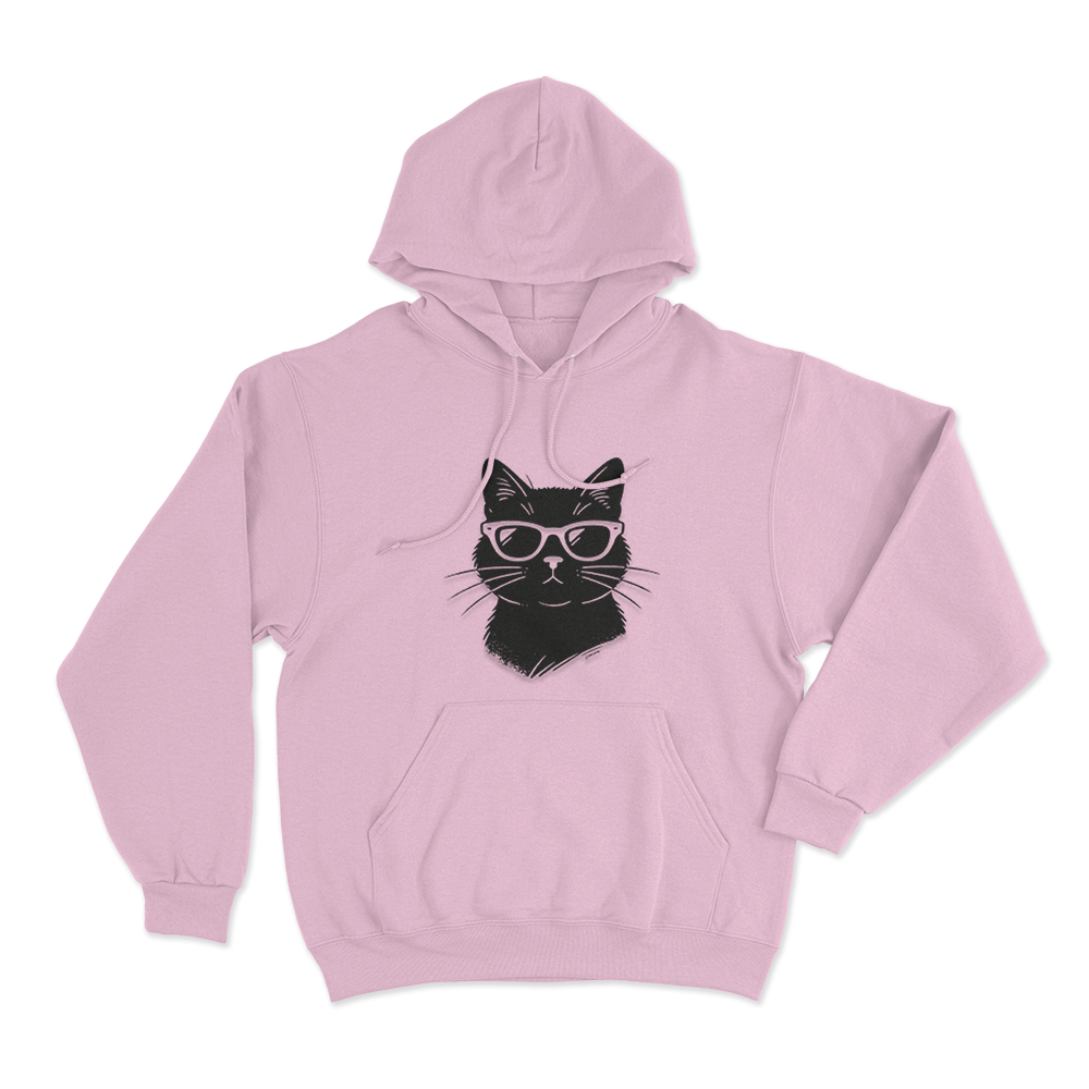 Cool Cat Unisex Hoodie Pink Cool Cat Unisex Hoodie Pink