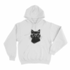 Cool Cat Unisex Hoodie White