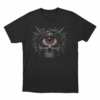 Dark Gothic Face Mirror Print Unisex T Shirt Black