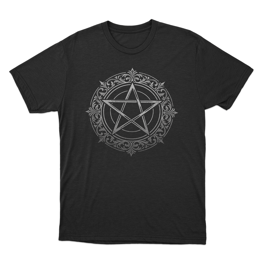 Ornate Pentagram Seal Unisex T Shirt Black Ornate Pentagram Seal Unisex T Shirt Black
