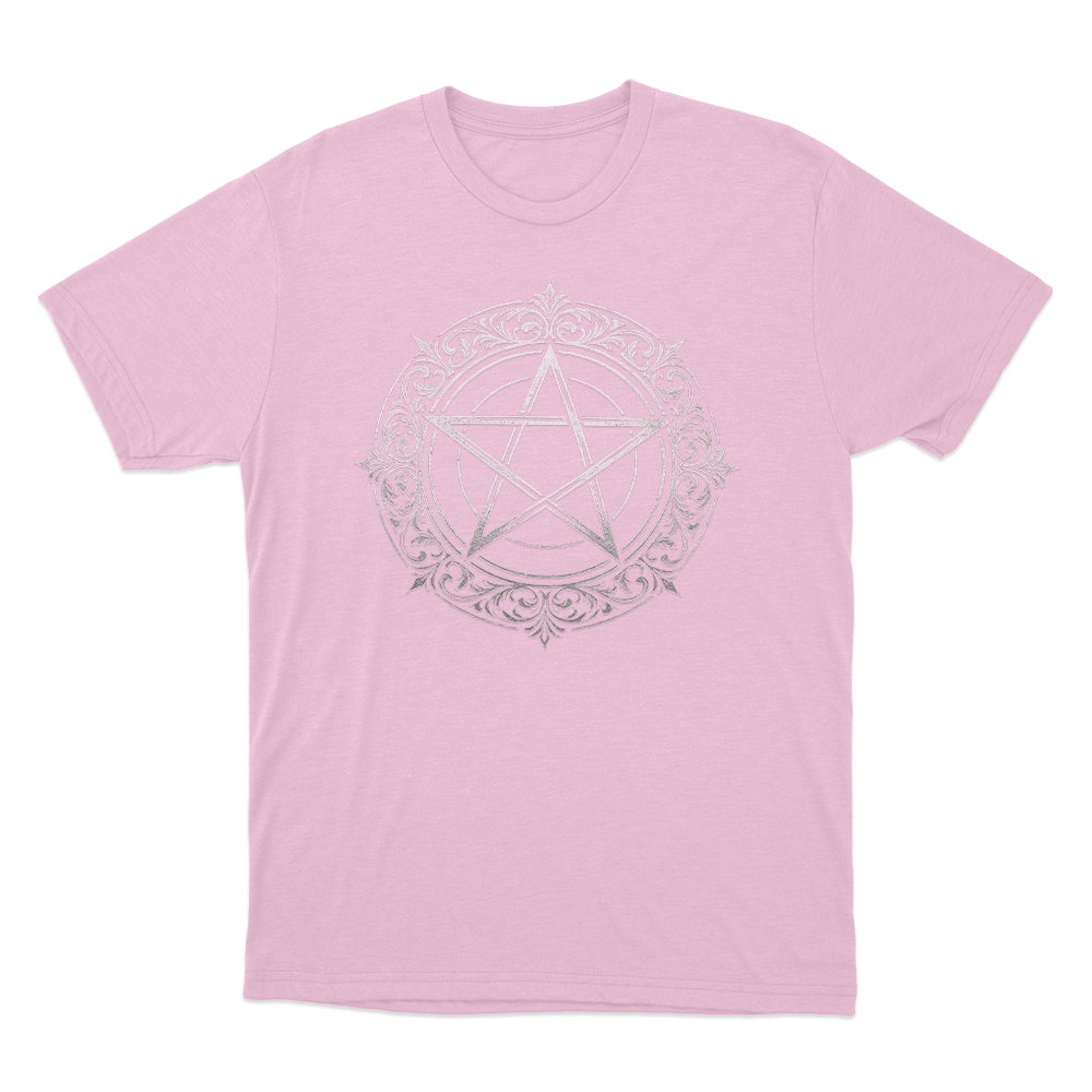Ornate Pentagram Seal Unisex T Shirt Pink Ornate Pentagram Seal Unisex T Shirt Pink