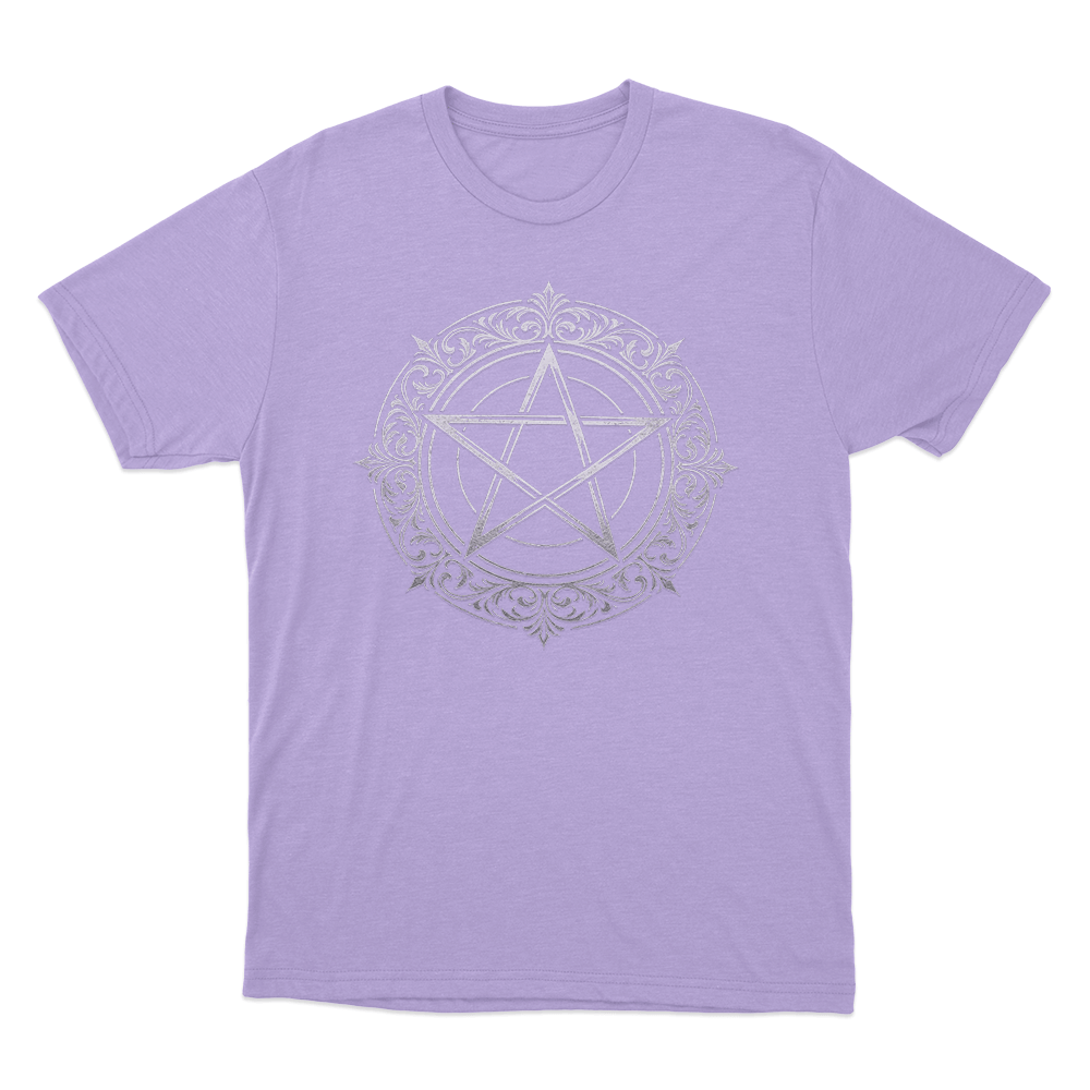 Ornate Pentagram Seal Unisex T Shirt Purple Ornate Pentagram Seal Unisex T Shirt Purple