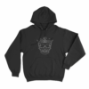 Skull With Crown Unisex Hoodie Black