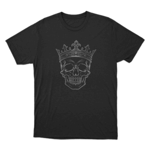 Skull With Crown Unisex T Shirt Black