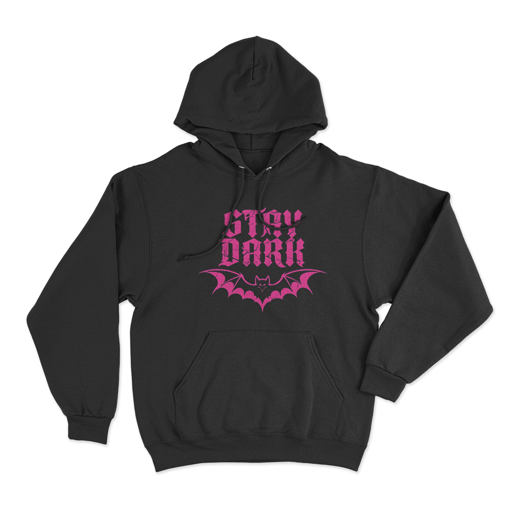 Stay Dark Bat Logo Unisex Hoodie Black Stay Dark Bat Logo Unisex Hoodie Black