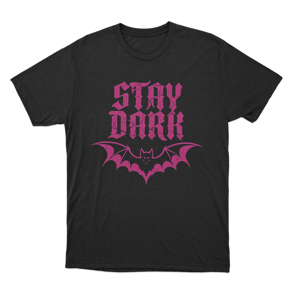 Stay Dark Bat Logo Unisex T Shirt Black Stay Dark Bat Logo Unisex T Shirt Black