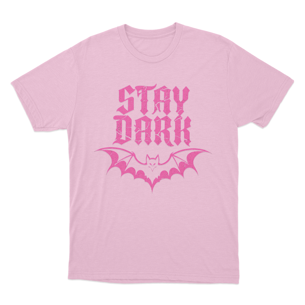 Stay Dark Bat Logo Unisex T Shirt Pink Stay Dark Bat Logo Unisex T Shirt Pink