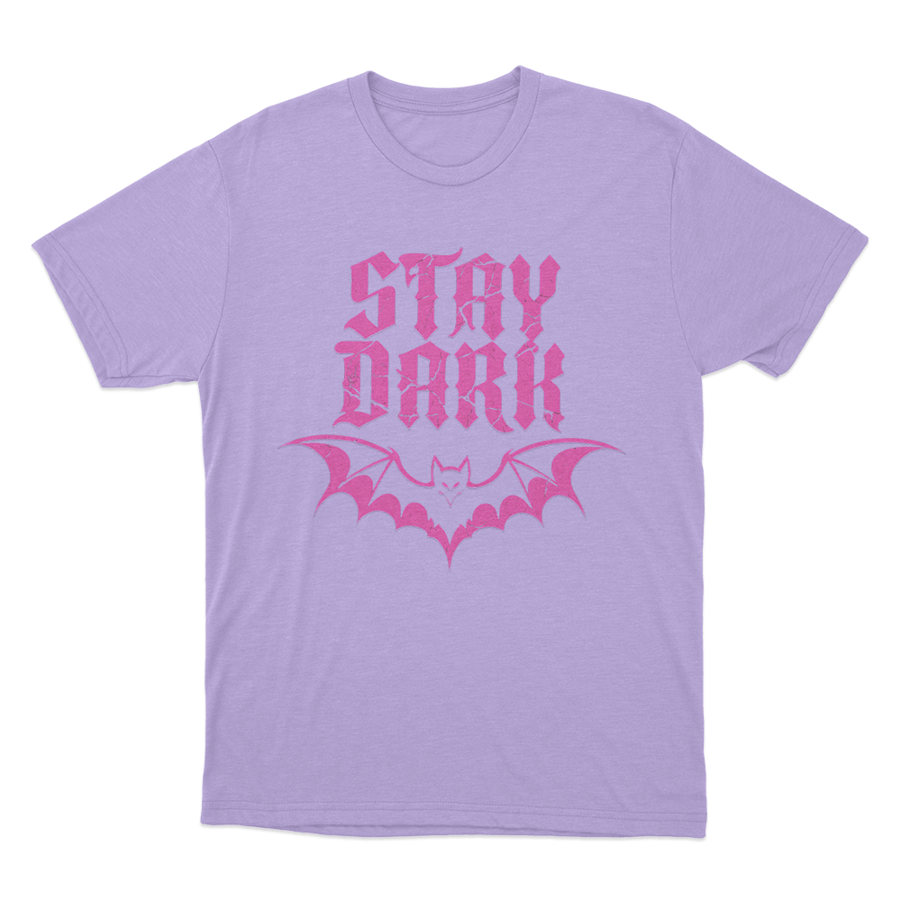 Stay Dark Bat Logo Unisex T Shirt Purple Stay Dark Bat Logo Unisex T Shirt Purple